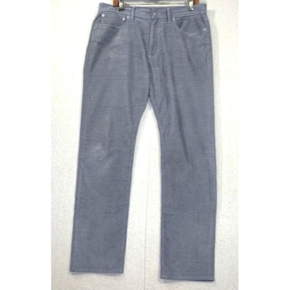 J.Crew Men's Flex Straight‎ Corduroy Gray Pants W33 L32 (35x32)